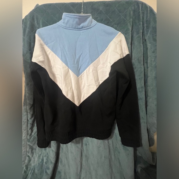 Women's Vintage Fila 3/4 Zip Pull On Color Block Sweater Size Large - Picture 8 of 8